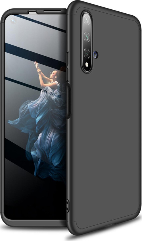 Huawei Honor 20 Kılıf Double Dip 360 Protective Siyah