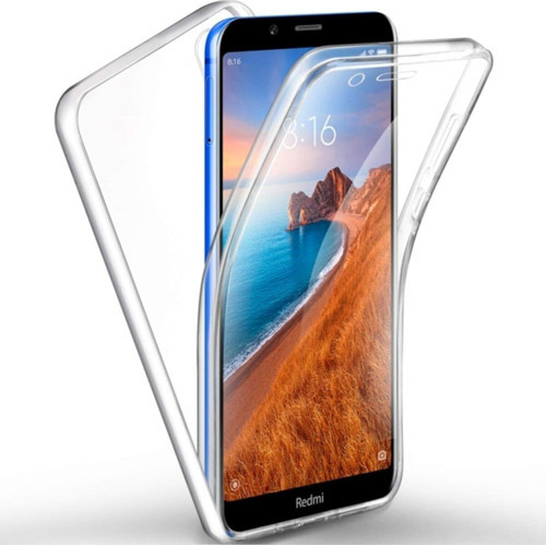 Xiaomi Redmi 7a 360 Derece Kılıf Şeffaf Silikon Ön Arka