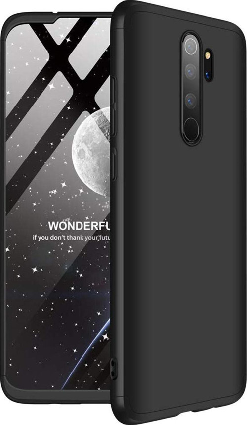 Xiaomi Redmi Note 8 Pro Kılıf Double Dip 360 Protective Siyah