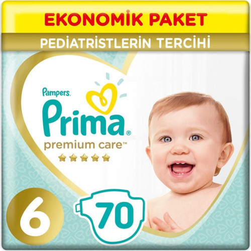 Bebek Bezi Premium Care 6 Beden 13 + Kg (2*35) 70 Adet