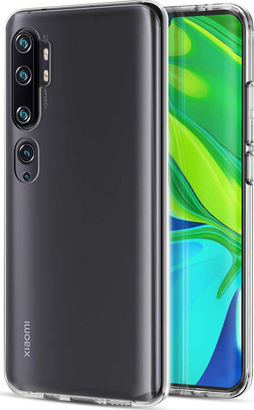 Xiaomi Mi Note 10 Kılıf Transparent Soft Beyaz