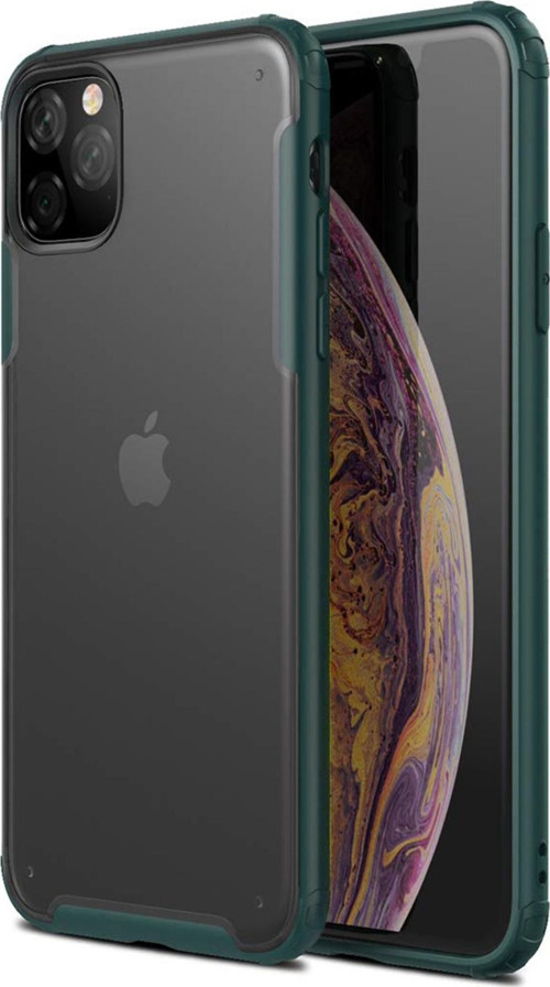 Apple iPhone 11 Pro (5.8'') Kılıf Frosted Frame Yeşil