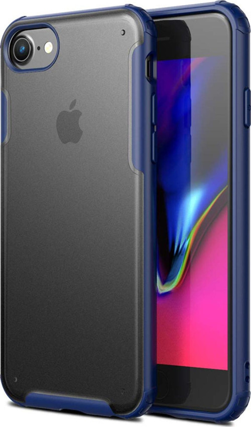 Apple iPhone 6 Plus Kılıf Frosted Frame Lacivert