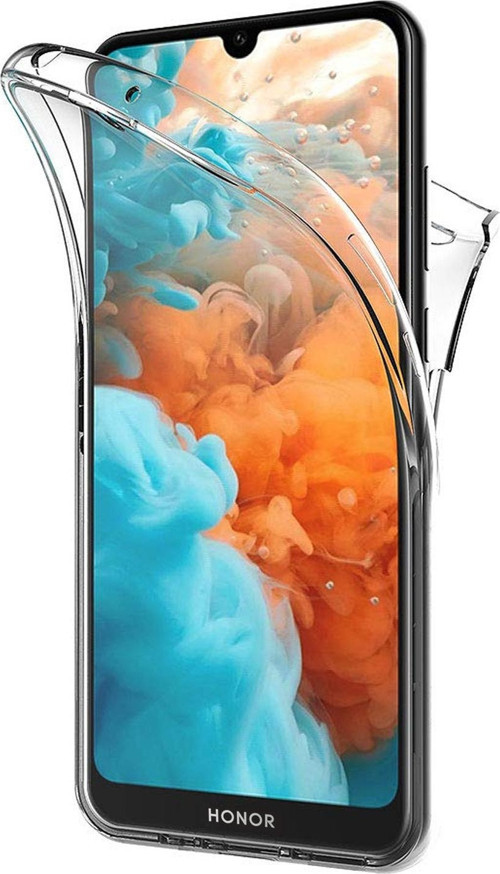 Huawei Honor 8S Kılıf 6 tarafı tam full koruma 360 Clear Soft Şeffaf