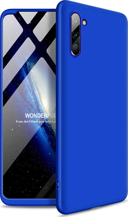 Samsung Galaxy Note 10 Kılıf Double Dip 360 Protective Mavi