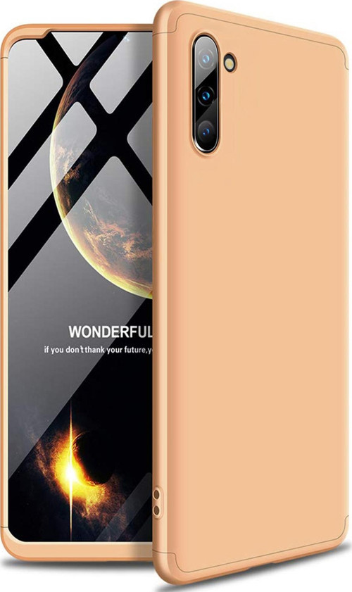 Samsung Galaxy Note 10 Kılıf Double Dip 360 Protective Gold
