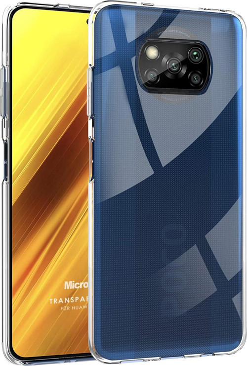 Xiaomi Poco X3 Pro Kılıf Transparent Soft Beyaz