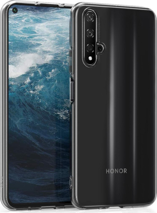 Huawei Honor 20 Kılıf Transparent Soft Beyaz