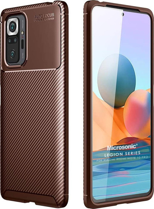 Xiaomi Redmi Note 10 Pro Kılıf Legion Series Kahverengi