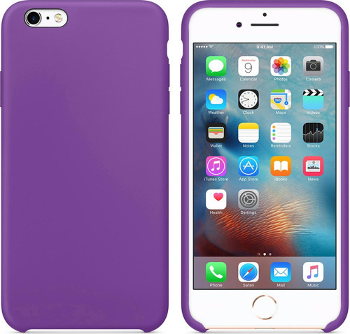Apple iPhone 6 Plus Kılıf Liquid Lansman Silikon Menekşe Moru