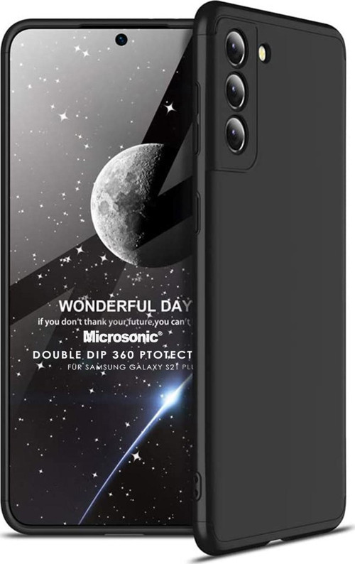 Samsung Galaxy S21 Plus Kılıf Double Dip 360 Protective Siyah