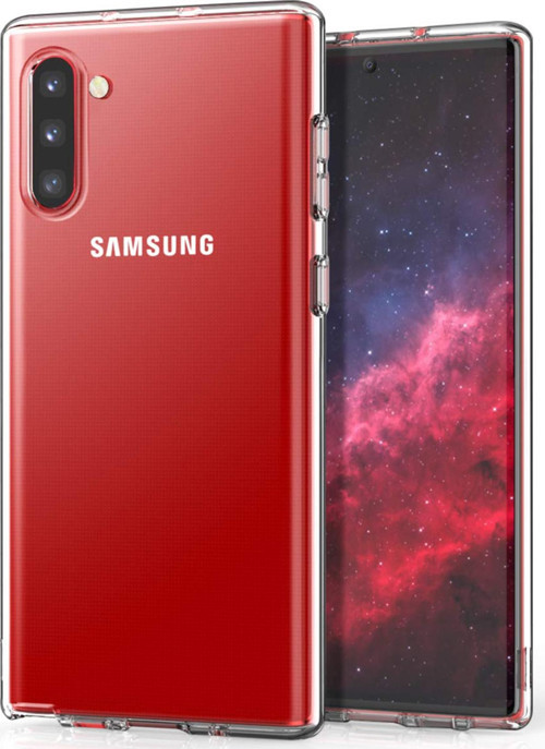 Samsung Galaxy Note 10 Kılıf Transparent Soft Beyaz