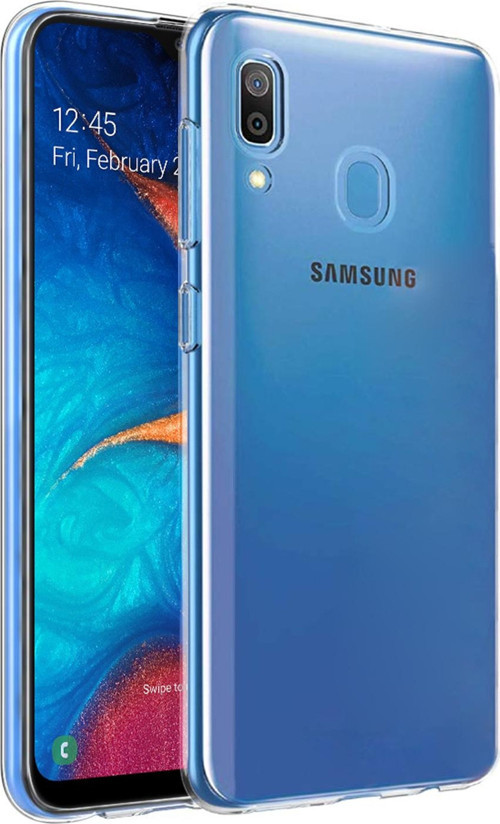 Samsung Galaxy A20e Kılıf Transparent Soft Beyaz