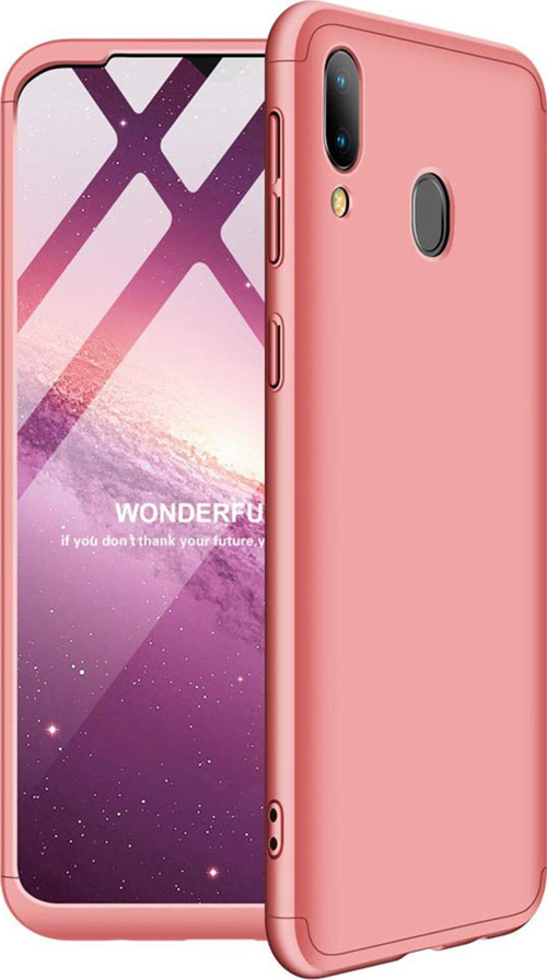 Samsung Galaxy A20 Kılıf Double Dip 360 Protective Rose Gold