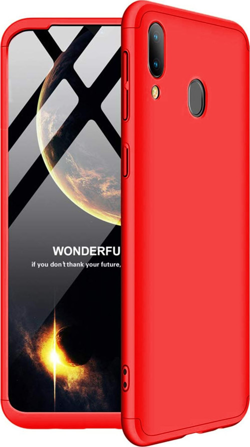 Samsung Galaxy A20 Kılıf Double Dip 360 Protective Kırmızı