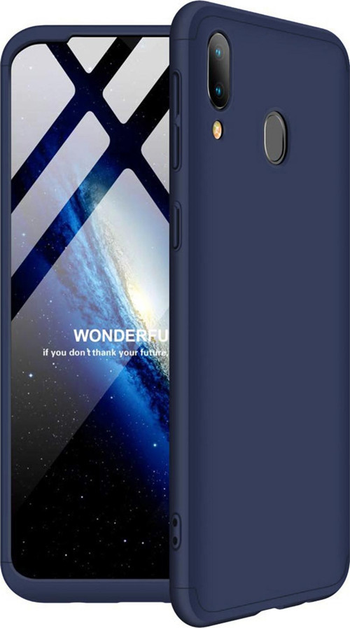 Samsung Galaxy A20 Kılıf Double Dip 360 Protective Lacivert