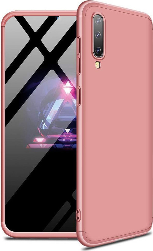 Samsung Galaxy A50 Kılıf Double Dip 360 Protective Rose Gold