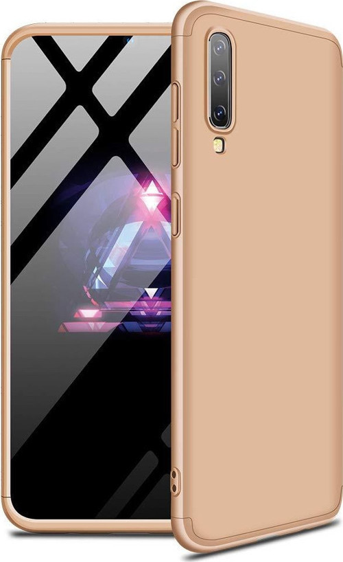 Samsung Galaxy A50 Kılıf Double Dip 360 Protective Gold