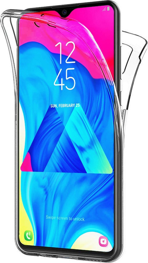 Samsung Galaxy M10 Kılıf 6 tarafı tam full koruma 360 Clear Soft Şeffaf