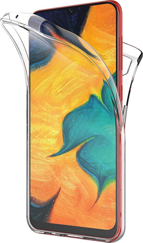 Samsung Galaxy A30 Kılıf 6 tarafı tam full koruma 360 Clear Soft Şeffaf