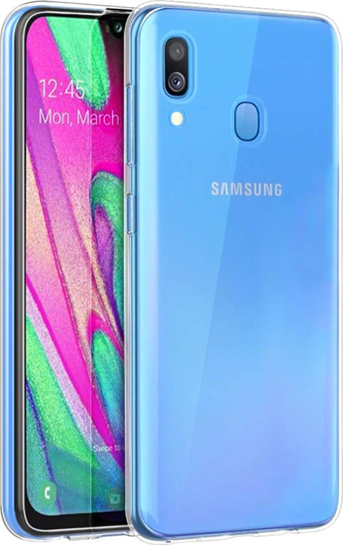 Samsung Galaxy A40 Kılıf Transparent Soft Beyaz