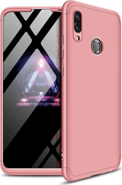 Huawei Honor 10 Lite Kılıf Double Dip 360 Protective Rose Gold