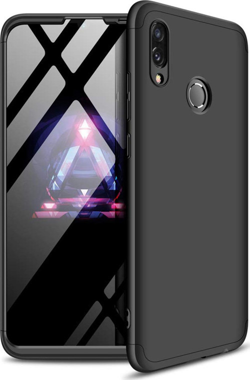 Huawei Honor 10 Lite Kılıf Double Dip 360 Protective Siyah