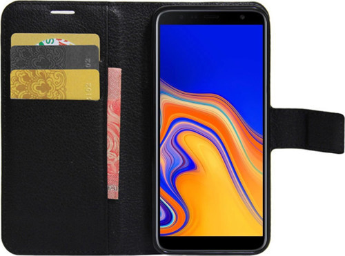 Cüzdanlı Deri Samsung Galaxy J4 Core Kılıf Siyah