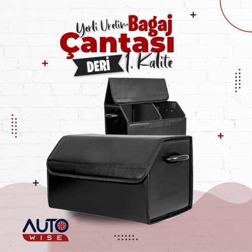 Oto Deri Bagaj Organizer Deri Bagaj Çantası Araç Bagaj Düzenleyici