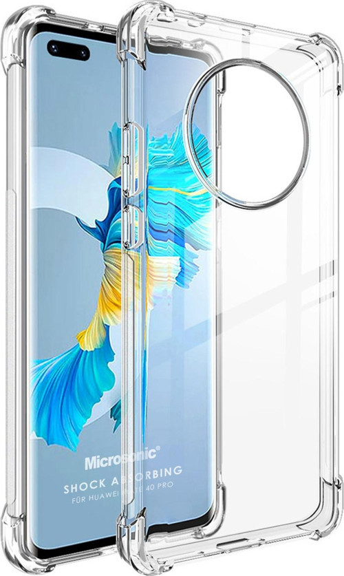 Huawei Mate 40 Pro Kılıf Shock Absorbing Şeffaf