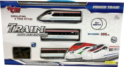 LE-2934A-11 40PCS IŞIKLI 308CM HIZLI TREN SET