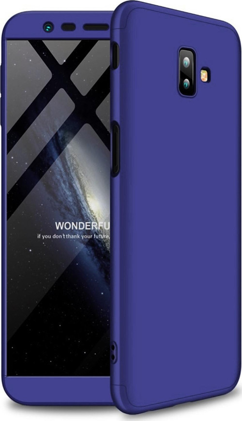 Samsung Galaxy J6 Plus Kılıf Double Dip 360 Protective Lacivert