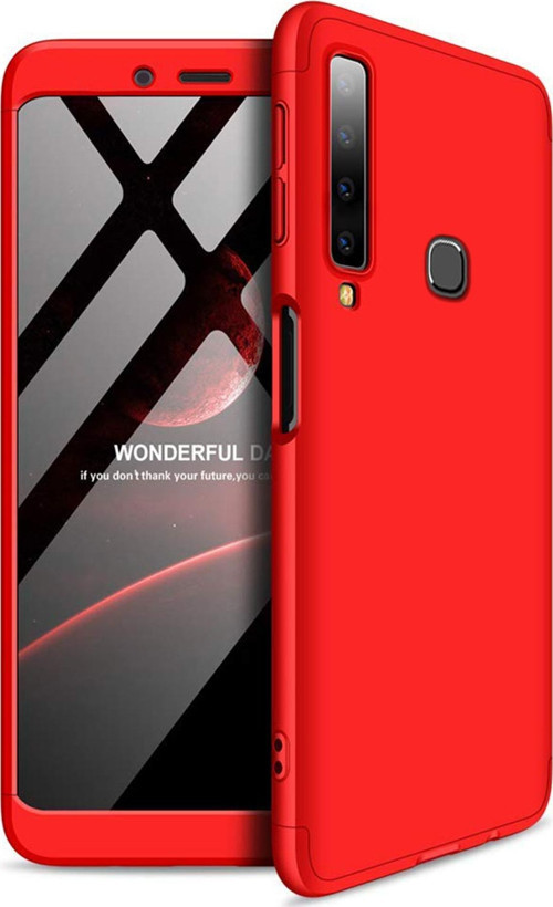 Samsung Galaxy A9 2018 Kılıf Double Dip 360 Protective Kırmızı