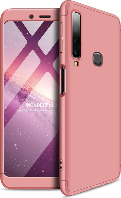 Samsung Galaxy A9 2018 Kılıf Double Dip 360 Protective Rose Gold