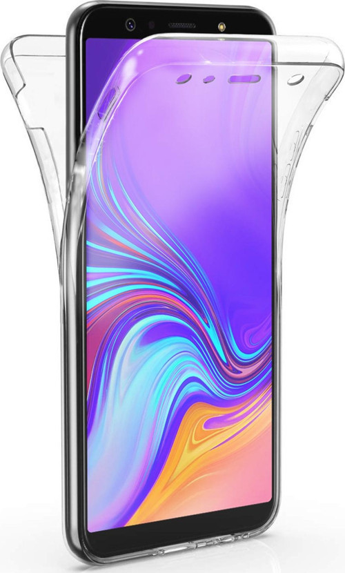 Samsung Galaxy A7 2018 Kılıf 6 tarafı tam full koruma 360 Clear Soft Şeffaf
