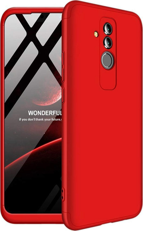 Huawei Mate 20 Lite Kılıf Double Dip 360 Protective Kırmızı