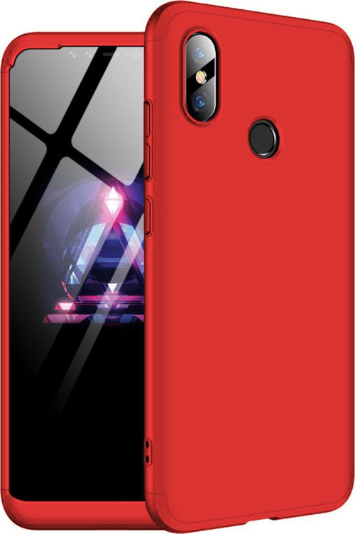 Xiaomi Mi 8 SE Kılıf Double Dip 360 Protective Kırmızı