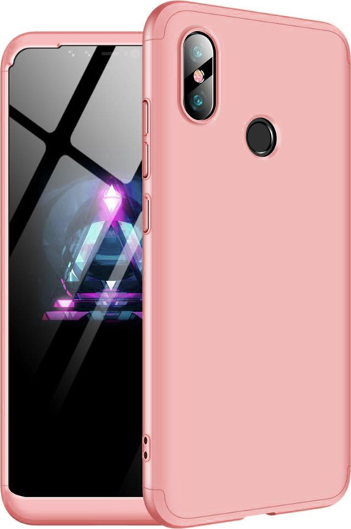 Xiaomi Mi 8 SE Kılıf Double Dip 360 Protective Rose Gold
