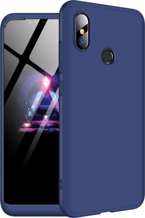 Xiaomi Mi 8 SE Kılıf Double Dip 360 Protective Lacivert