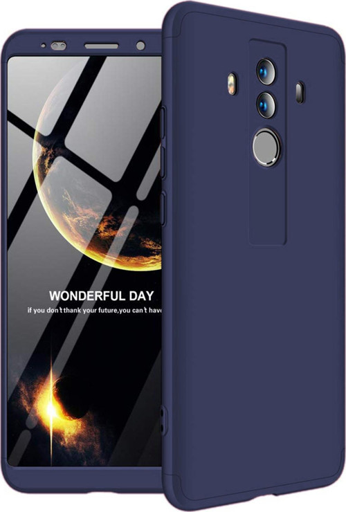Huawei Mate 10 Pro Kılıf Double Dip 360 Protective Lacivert