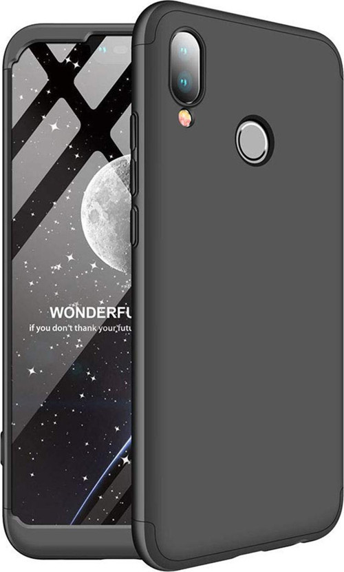 Huawei P20 Lite Kılıf Double Dip 360 Protective Siyah