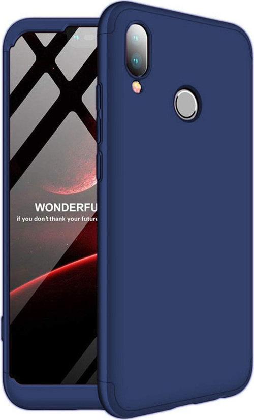 Huawei P20 Lite Kılıf Double Dip 360 Protective Lacivert