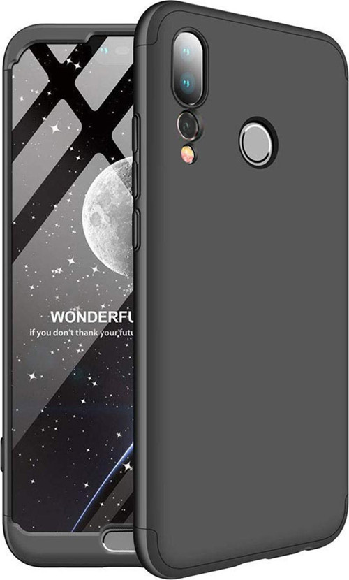 Huawei P20 Pro Kılıf Double Dip 360 Protective Siyah
