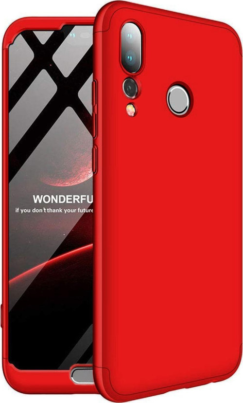 Huawei P20 Pro Kılıf Double Dip 360 Protective Kırmızı