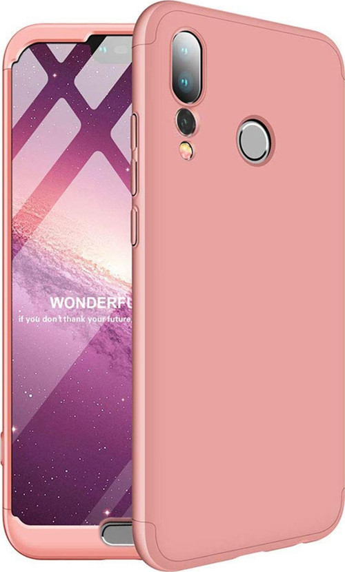 Huawei P20 Pro Kılıf Double Dip 360 Protective Rose Gold