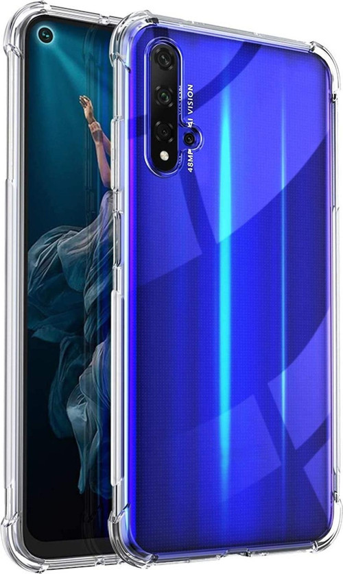Huawei Nova 5T Kılıf Shock Absorbing Şeffaf