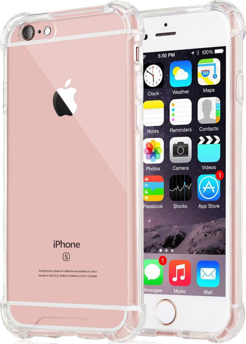 Shock-Absorbing Kılıf Apple iPhone 6 Şeffaf