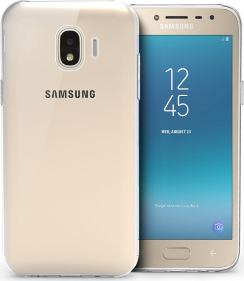 Samsung Galaxy J4 Kılıf Transparent Soft Beyaz
