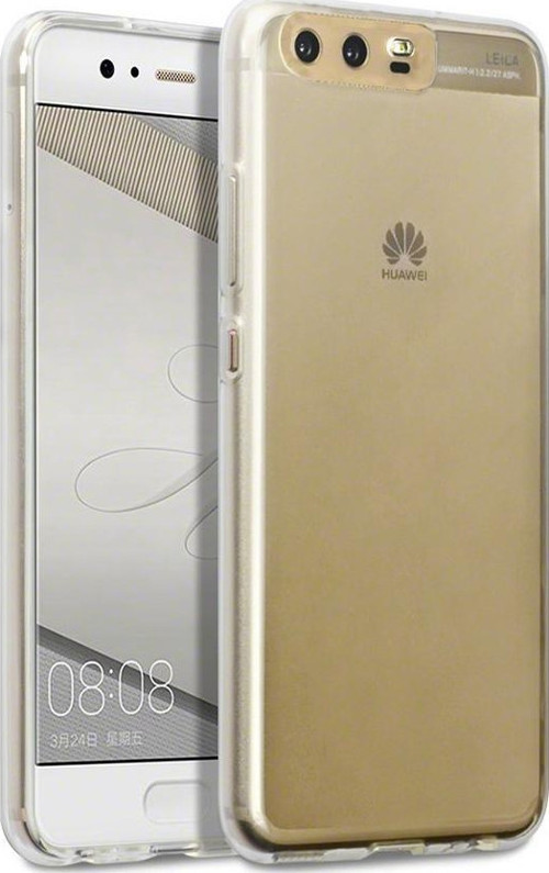 Huawei P10 Plus Kılıf Transparent Soft Beyaz