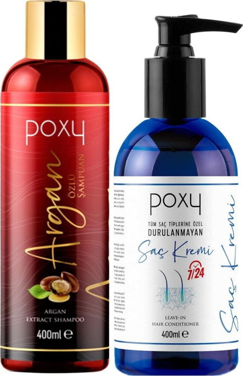 Boyalı Saçlara Argan Özlü Şampuan 400 Ml & Durulanmayan Saç Kremi 400 Ml